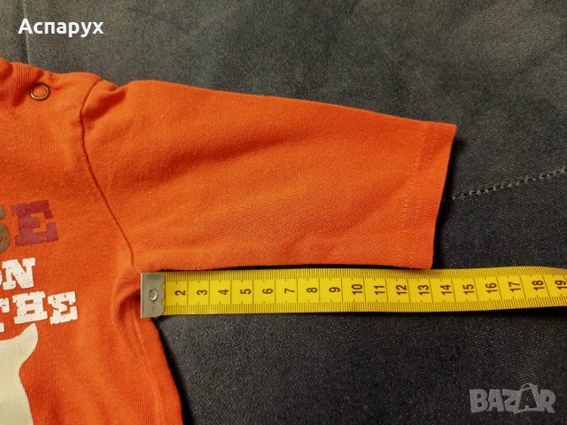 Бебешка блузка с дълъг ръкав и горно закопчаване марка TU за деца 3-6 месеца, снимка 7 - Комплекти за бебе - 43243724