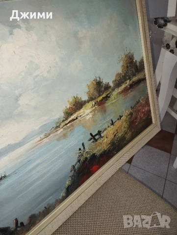 красива маслена картина, снимка 3 - Антикварни и старинни предмети - 51854573