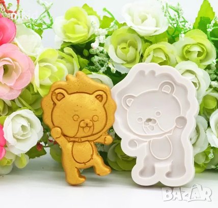 Тигърче Тигър лъвче лъв силиконов молд форма фондан шоколад