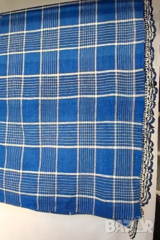 Памучен цветен чаршаф от времето на Соца., снимка 5 - Спално бельо - 48934312