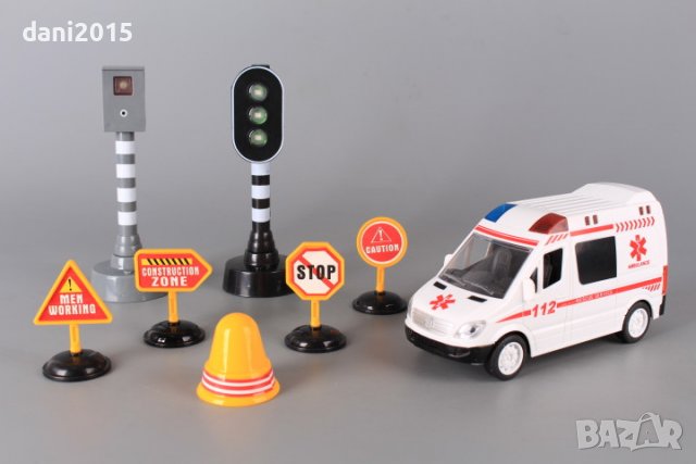 Линейка със светофар ,камера и знаци, снимка 2 - Коли, камиони, мотори, писти - 38706672