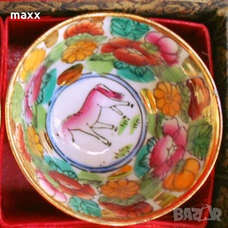 Китайски мини сервиз за чай със зодиакални рисунки , снимка 3 - Чаши - 28410707