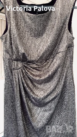 Коктейлна златисто- сребриста  рокля  LAURA , снимка 8 - Рокли - 50506890