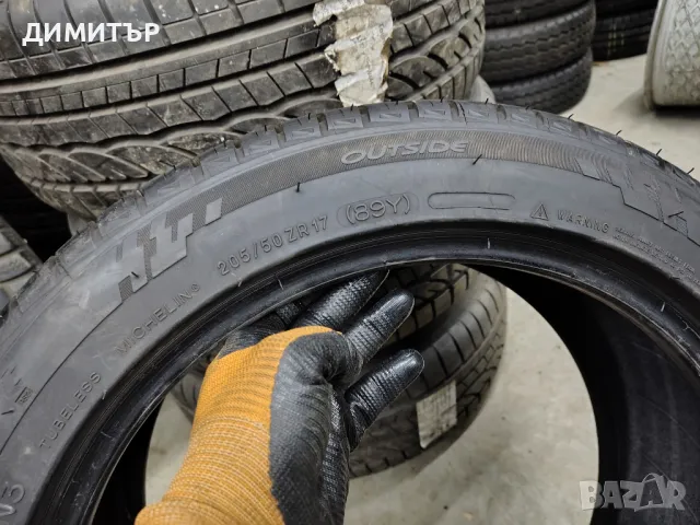 2бр.летни гуми MICHELIN 205/50/17 89Y DOT 1819, снимка 6 - Гуми и джанти - 49337649