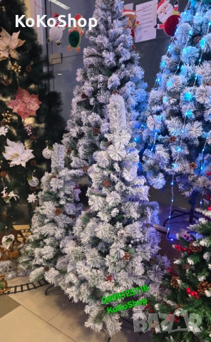 Елха/луксозна заснежена елха/луксозна елха/Коледна елха, снимка 3 - Декорация за дома - 52462522