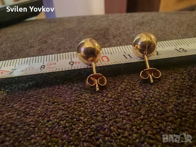 Продавам златни обеци 18к, снимка 4 - Обеци - 52908049
