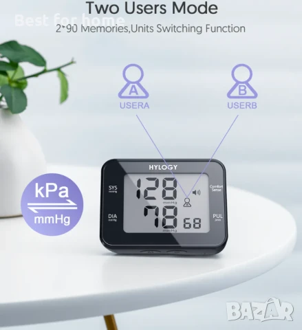 HYLOGY апарат за кръвно налягане за китка AS-55G, снимка 3 - Уреди за диагностика - 51375307