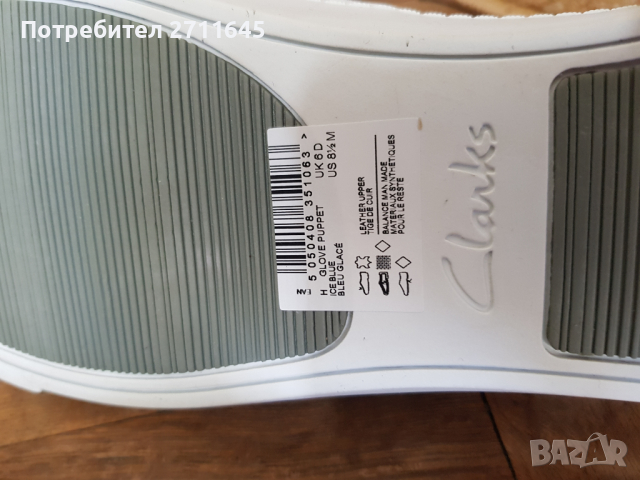 CLARKS дамски обувки, кожени, 39 номер, нови, снимка 4 - Дамски ежедневни обувки - 36556818