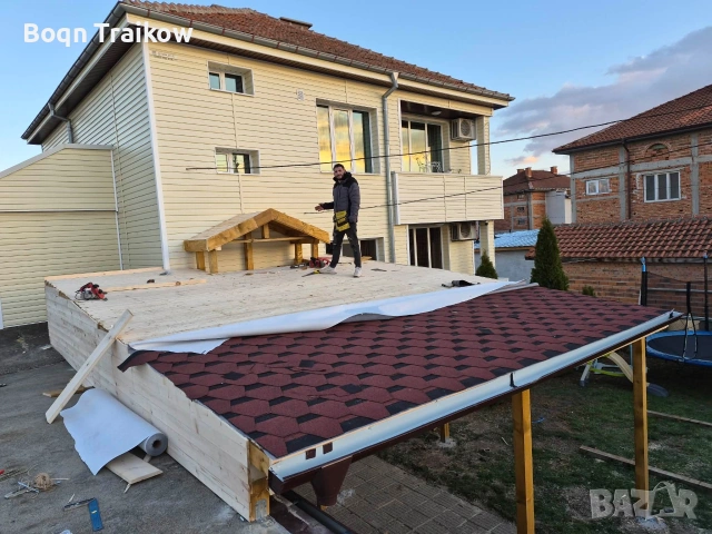 завършен навес във град Раковски , снимка 3 - Монтажи - 53139029