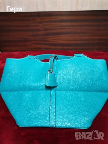 Красива лятна тюркоазена чанта, снимка 2 - Чанти - 36889748