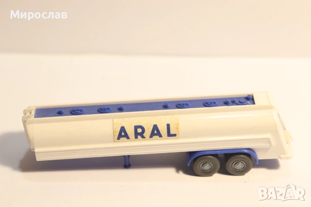 WIKING H0 1/87 ARAL ЦИСТЕРНА РЕМАРКЕ КАМИОН МОДЕЛ, снимка 2 - Колекции - 52489755