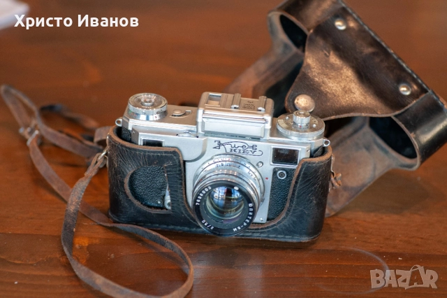 Лентов фотоапарат КИЕВ със светломер, снимка 5 - Фотоапарати - 52214157