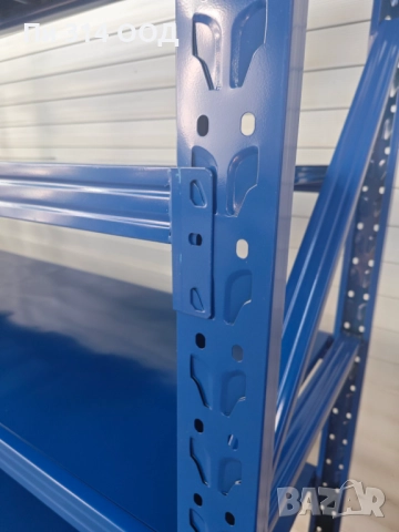 Метален стелаж с 4 рафта, снимка 15 - Стелажи и щандове - 51653266