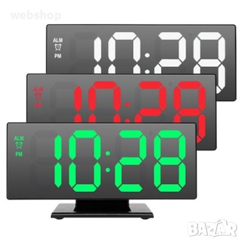 Настолен LED Часовник Smart Technology DS-3618L ,Термометър , Календар, снимка 6 - Други - 38327210