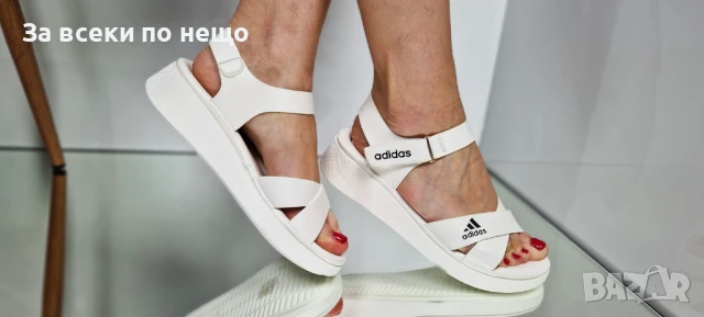 Adidas Дамски Бели Сандали Адидас от 36 до 41 номер Код P733, снимка 5 - Сандали - 50663270