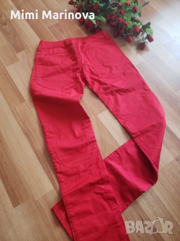 Червен панталон  , снимка 2 - Панталони - 27253950
