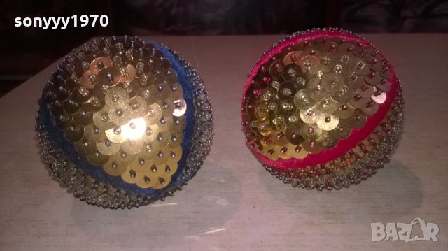 топки 2бр-цвят злато-9см-внос швеицария, снимка 7 - Колекции - 27447048