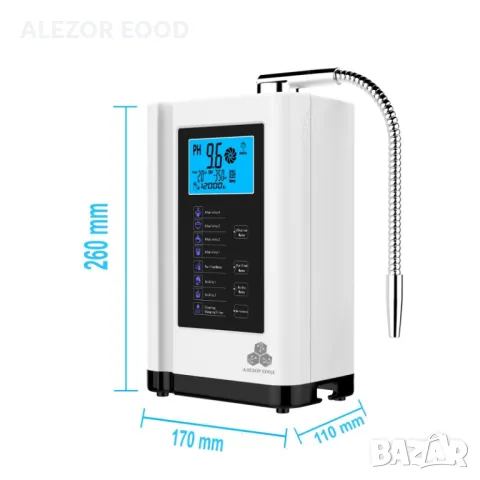 Машина за йонизирана водородна вода със 7 плочи, до -500mV, 4054, снимка 5 - Друго търговско оборудване - 47516816