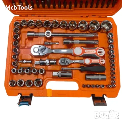 Професионален комплект Гедоре 108ч SRUNV 1/2″, снимка 2 - Гедорета - 47529336