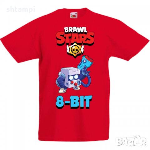 Детска тениска Brawl Stars 8-bit, снимка 3 - Детски тениски и потници - 32919599
