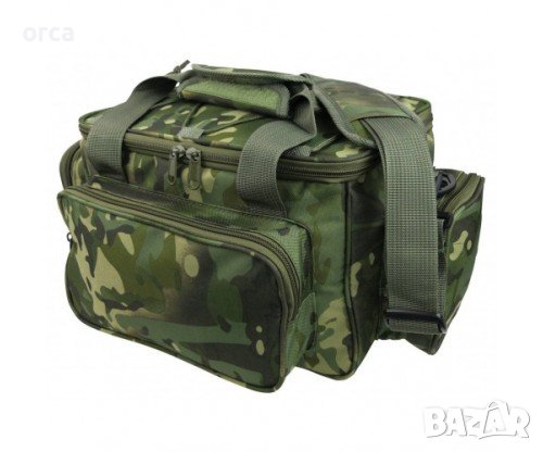 Чанта за риболовни такъми - зелен камуфлаж YORK 30x20x20 см., снимка 1 - Такъми - 42991429