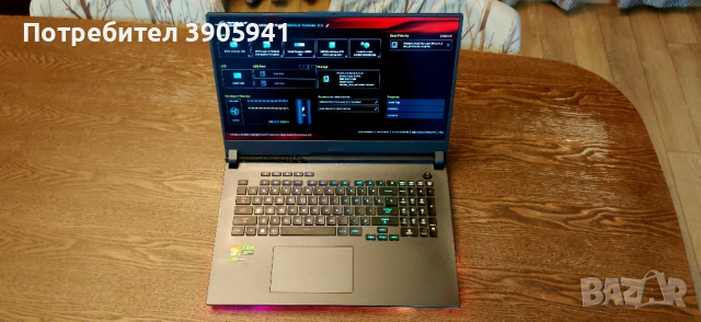 ASUS ROG STRIX G17 G713PV, AMD Ryzen 9 7945HX, 17,3", 16GB, 1TB SSD, GeForce RTX 4060 , снимка 6 - Лаптопи за игри - 53263238