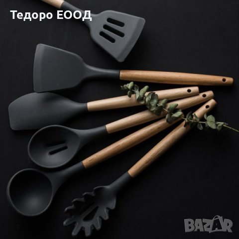 Практичен комплект от 11 силиконови кухненски прибори помощници, снимка 6 - Прибори за хранене, готвене и сервиране - 43899415