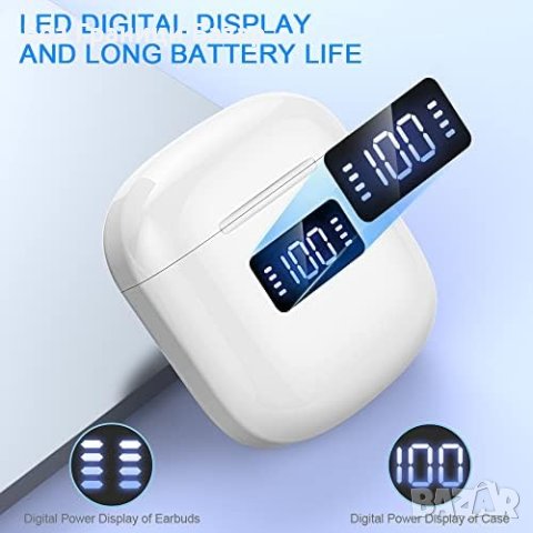 Нови слушалки Безжични Earbuds, ENC Шумопотискане, Hi-Fi Звук, LED Дисплей, снимка 5 - Bluetooth слушалки - 43683671