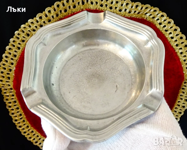 Калаен пепелник в оригинална опаковка. , снимка 7 - Антикварни и старинни предмети - 52122367