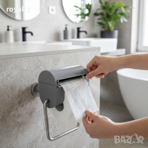 Bideo – поставка за тоалетна хартия, с функция за овлажняване