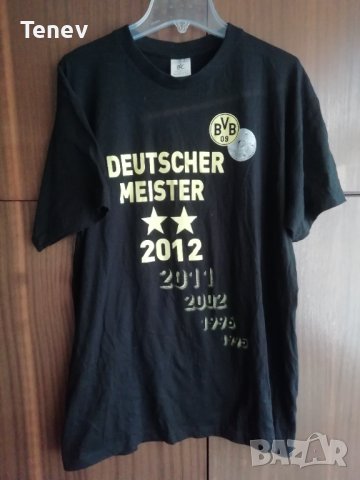 Borussia Dortmund 2012 Deutscher Meister оригинална шампионска тениска Борусия Дортмунд размер М, снимка 1 - Тениски - 43662149