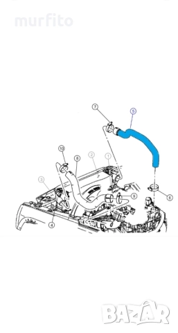 Усилен силиконов турбо маркуч Jeep Cherokee / Liberty 2.8, 2.5crd, снимка 4 - Части - 51838005