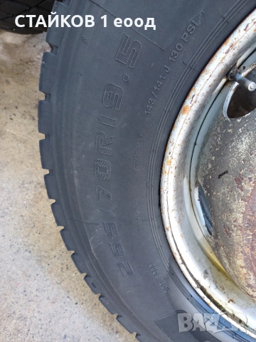 4 броя гуми с джанти 265/70/17.5, снимка 3 - Гуми и джанти - 53504788