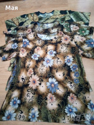 Красиви дамски блузи с цветя, три десена, 12 лв./броя, снимка 6 - Тениски - 27761980