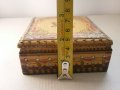 Стара  Дървена Табакера, Дървена  Кутия с Пирограф , снимка 6