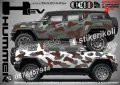 GMC Hummer H2 SK-SJV3-H-H2 Кaмуфлаж Офроуд Джип Пикап Лодка Camouflage Off-Road стикери, снимка 4