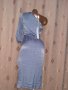 BUBBLEROOM 34 Оловно сиво синя рокля @, снимка 9