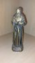 Стара колекционерска статуетка на Падре Пио 21 см от смола. Бронзов ефект., снимка 4