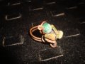 МЕДЕН ХЕНД-МЕЙД ИЗРАБОТКА АРТ ПРЪСТЕН с ПОЛУСКЪПОЦЕННИ КАМЪЧЕТА 20636, снимка 7