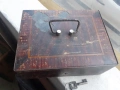 Колекционерски стар сейф каса касетка за пари и ценности, снимка 4