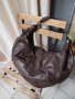 FERCHI Естествена кожа голяма торба,тъмнокафява( 315$ в интернет сайтове), снимка 12