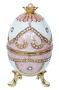 Фаберже стил, кутийки-яйца за бижута в луксозна подаръчна кутия., снимка 2