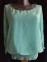 Елегантна блуза, цвят мента , снимка 2