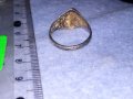 СТАРИНЕН СРЕБЪРЕН ПРЪСТЕН ВИСОКА ПРОБА ОКСИДИРАНО СРЕБРО АЖУРНА МАЙСТОРСКА РЪЧНА ИЗРАБОТКА 36598, снимка 10