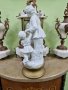 Красива антикварна колекционерска италианска фигура статуетка от порцелан , снимка 7
