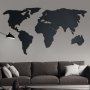 Метално пано "Карта на света"