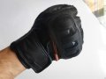 Летни Мото Ръкавици Nitro размер S Черни Кожа и Плат, снимка 2