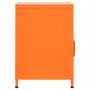 Нощно шкафче, оранжево, 35х35х51 см, стомана, снимка 4