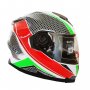 Каска за Мотор 999-3 Червено /Зелено 181596-999-5 BLD, снимка 1