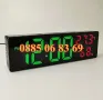 LED Стенен часовник, настолен будилник, термометър, хигрометър, снимка 2